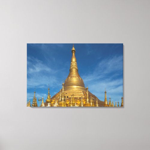 Golden Stupa Temple Canvas Print
