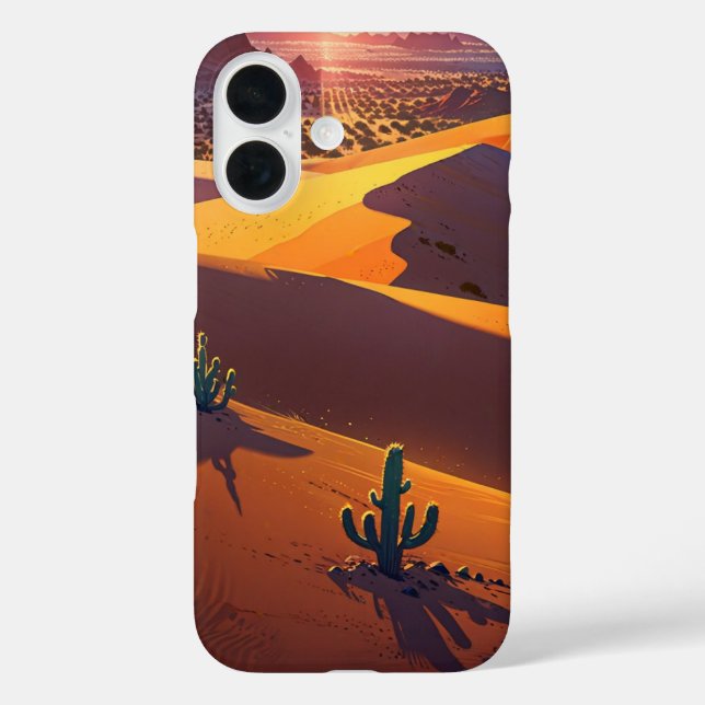 Golden Summer Desert Case-Mate iPhone Case (Back)