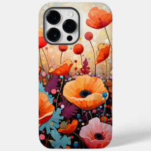 Golden Summer Glow Poppy Paradise Case-Mate iPhone 14 Pro Max Case