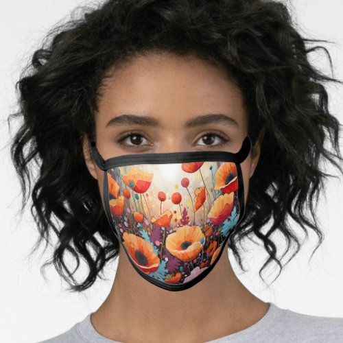 Golden Summer Glow Poppy Paradise Face Mask