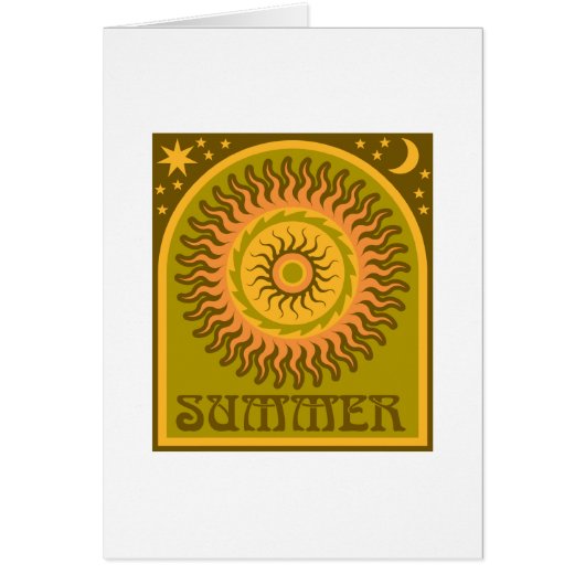Golden Summer Sun Cards (Front)