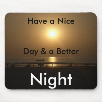Golden Summer Sunset Reflection on the Beach Mouse Pad