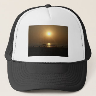 Golden Summer Sunset Reflection on the Beach Trucker Hat