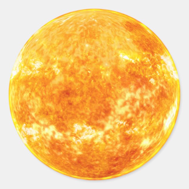 golden sun classic round sticker (Front)