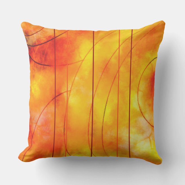 Golden Sun Design for Outdoor Living Outdoor Pillow (Front)