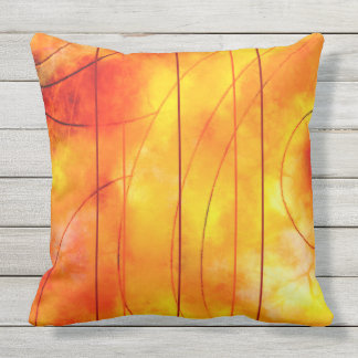 Golden Sun Design for Outdoor Living Pillow