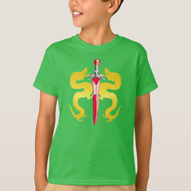 Golden Sun Dragon Sword T-Shirt (Front)