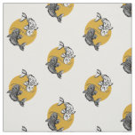 Golden Sun Koi Carps Pattern Fabric