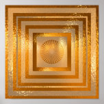 Golden Sun Mandala - Warm Regards Poster<br><div class="desc">Paper Type: Value Poster Paper (Matte) Your walls are a reflection of you. Give them personality with your favorite quotes, art or designs on posters printed by Zazzle! Choose from up to 5 unique paper types and several sizes to create art that’s a perfect representation of you. 45 lb., 7.5...</div>