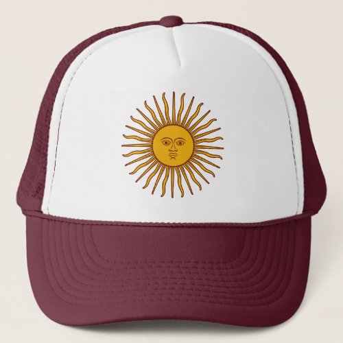 Golden Sun of May Argentina Flag Beach Hat