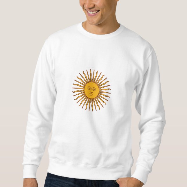 Golden Sun of May Argentina Flag Sweatshirt (Front)