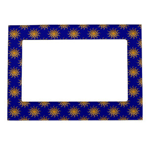 Golden Sun Pattern by Shirley Taylor Magnetic Photo Frame