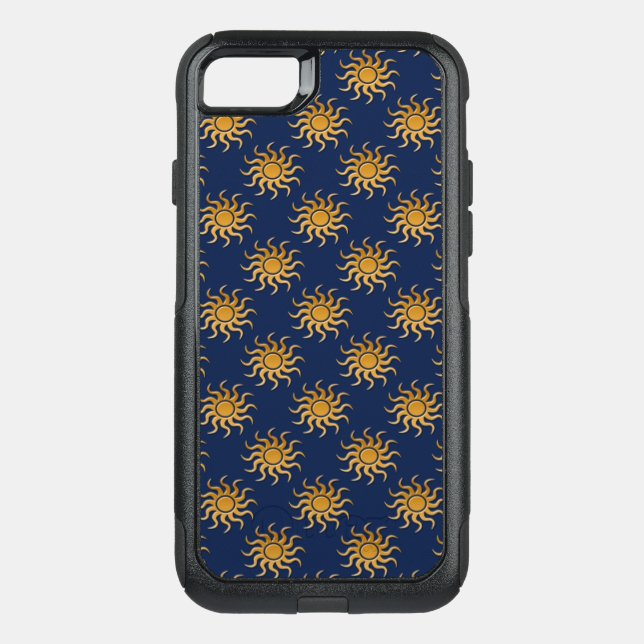 Golden Sun Pattern by Shirley Taylor Otterbox iPhone Case (Back)