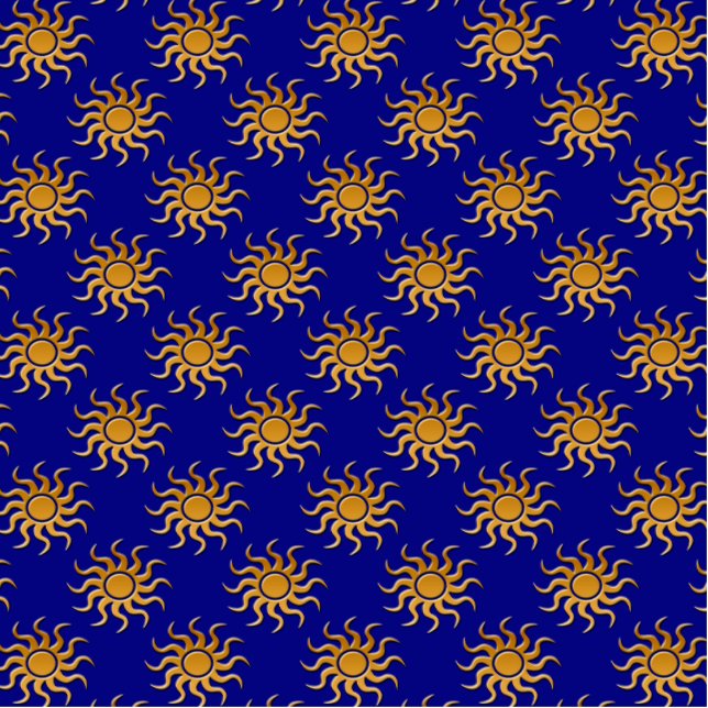 Golden Sun Pattern by Shirley Taylor Statuette (Front)