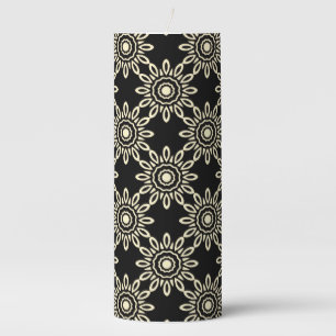 Golden Sun Retro Pillar Candle