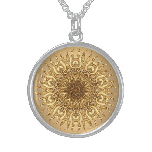 Golden Sun Sterling Silver Necklace