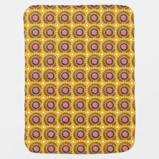 Golden sunburst  baby blanket