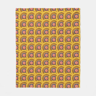 Golden sunburst  fleece blanket