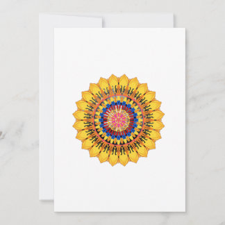 Golden sunburst  invitation