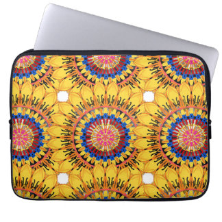Golden sunburst  laptop sleeve