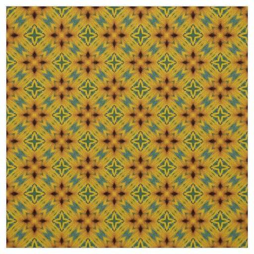 Golden sundance tile pattern Upholstery Fabric