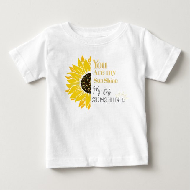 Golden Sunflower Baby T-shirt (Front)