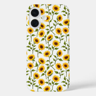 Golden Sunflower Bliss iPhone 16 Case