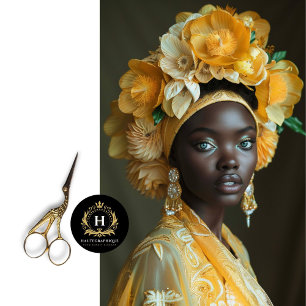 Golden Sunflower Headdress Decoupage Tissue Paper