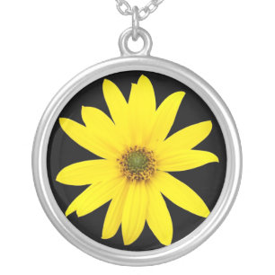 Golden Sunflower Silver-plate Necklace