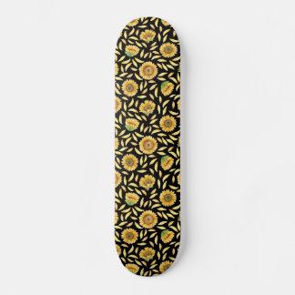 Golden Sunflower Skateboard