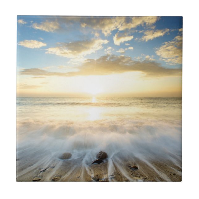 Golden Sunrise Ceramic Tile (Front)