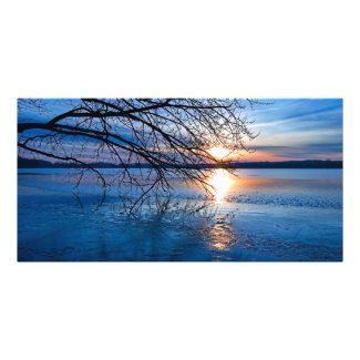 Golden Sunrise Over Lake