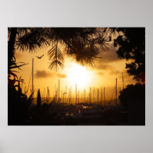 Golden Sunrise over the Harbor