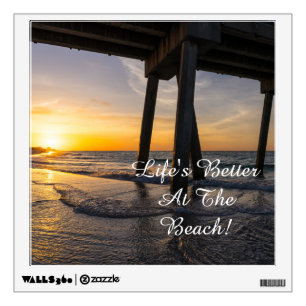 Golden Sunrise Under Pensacola Pier Decal