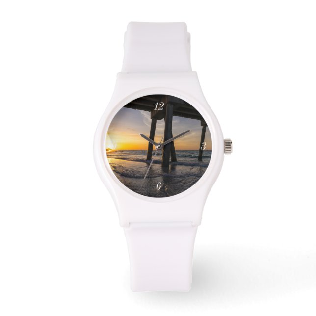 Golden Sunrise Under Pensacola Pier Watch (Front)
