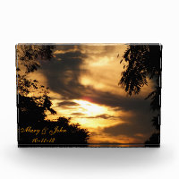 Golden Sunrise Wedding/Anniversary Photo Block