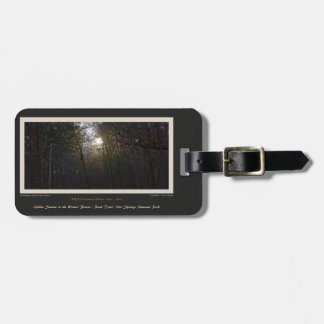 Golden Sunrise Winter Forest Centennial Ed Luggage Tag