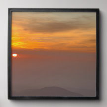 Golden Sunset Above the Cloud Landscape Photograph