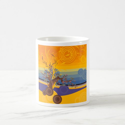 Golden Sunset Art Coffee Mug