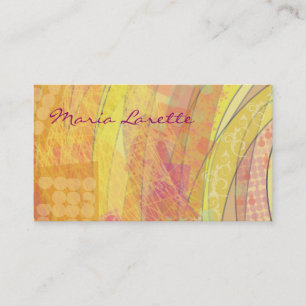 GOLDEN SUNSET Artist Designer Business Card