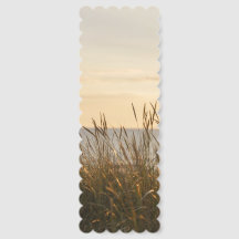 Golden Sunset Beach Grass Bookmark