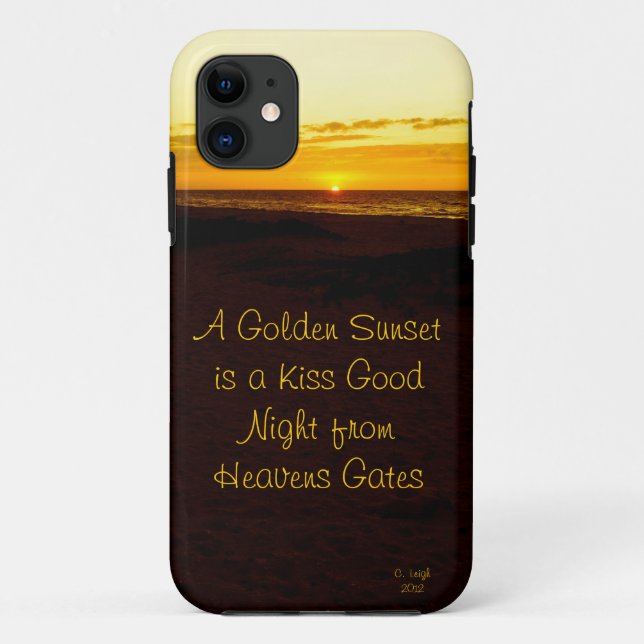 Golden Sunset Case-Mate iPhone Case (Back)
