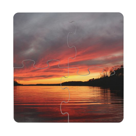 Golden Sunset Coaster Puzzle (Front)
