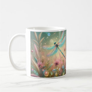 Golden Sunset Dragonfly Coffee Mug
