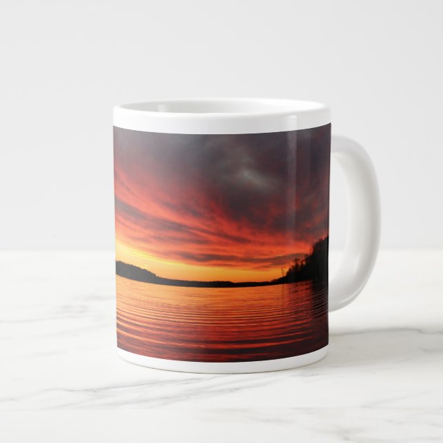 Golden Sunset Giant Coffee Mug (Front Right)