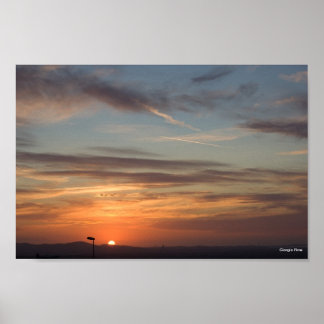 Golden Sunset in Sardinia - Italy Poster