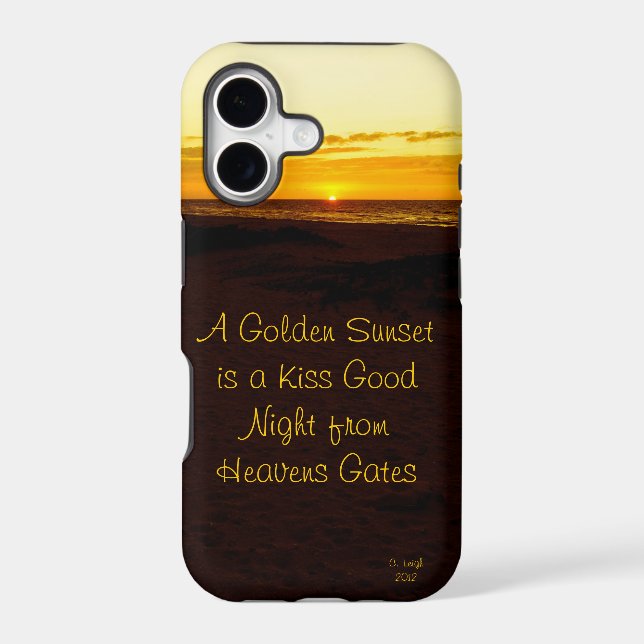 Golden Sunset Iphone Case (Back)