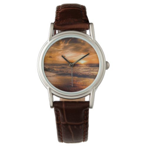 Golden Sunset Ladies Watch