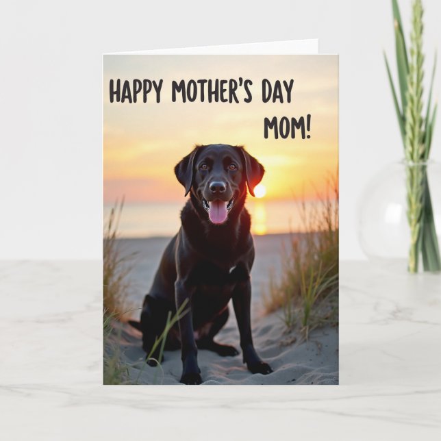 Golden Sunset Mothers Day Card (Front)