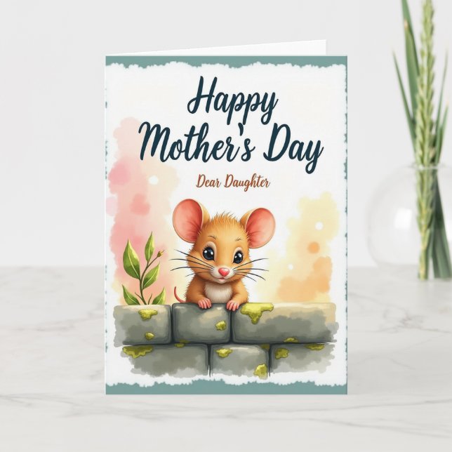 Golden Sunset Mothers Day Wish Card (Front)